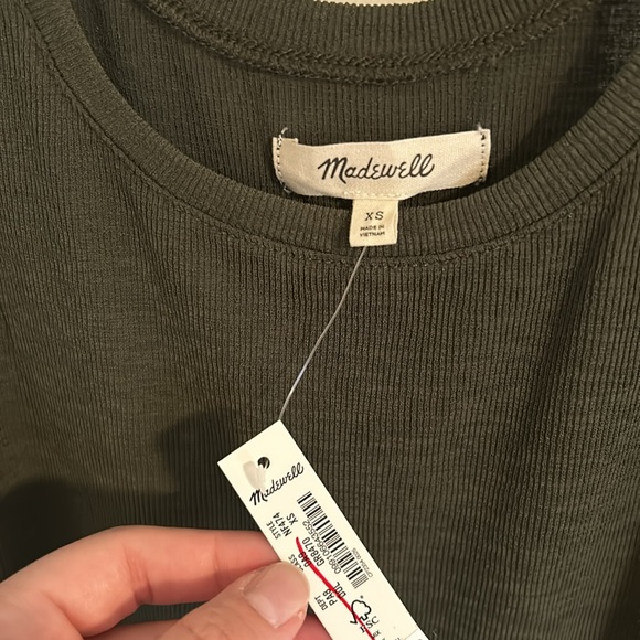 Madewell NWT tank top army green - Picture 2 of 8